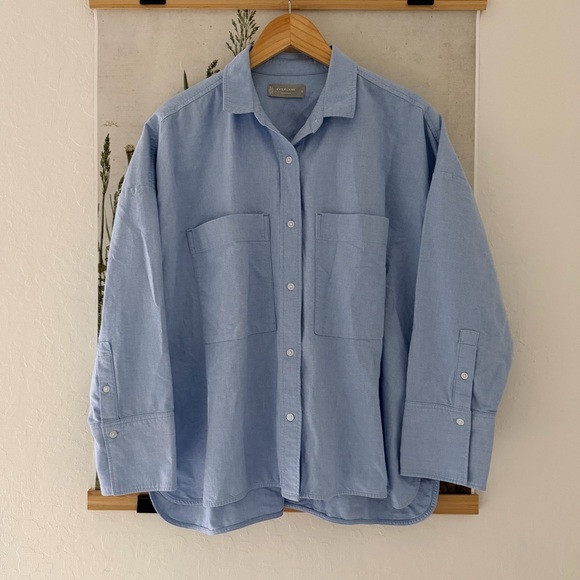Light Blue Button-Up Shirt - Picture 3 of 6